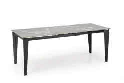 Halmar Stoły*FELIX stół rozkładany, blat - popielaty marmur, nogi - czarny (2p=1szt)1 sztuka