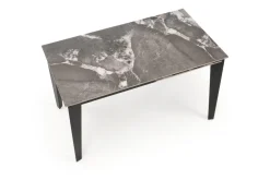 Halmar Stoły*FELIX stół rozkładany, blat - popielaty marmur, nogi - czarny (2p=1szt)1 sztuka