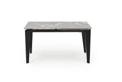 Halmar Stoły*FELIX stół rozkładany, blat - popielaty marmur, nogi - czarny (2p=1szt)1 sztuka