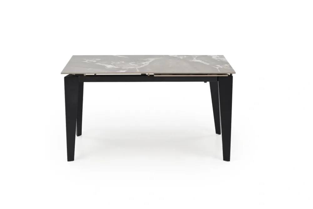 Halmar Stoły*FELIX stół rozkładany, blat - popielaty marmur, nogi - czarny (2p=1szt)1 sztuka