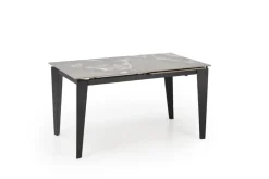 Halmar Stoły*FELIX stół rozkładany, blat - popielaty marmur, nogi - czarny (2p=1szt)1 sztuka