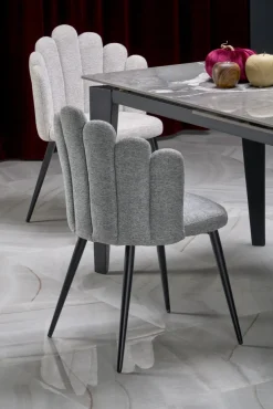 Halmar Stoły*FELIX stół rozkładany, blat - popielaty marmur, nogi - czarny (2p=1szt)1 sztuka