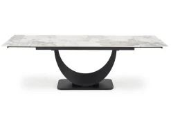 Halmar Stoły*FERNANDO stół rozkładany, blat - biały marmur, nogi - czarny (3p=1szt)1 sztuka