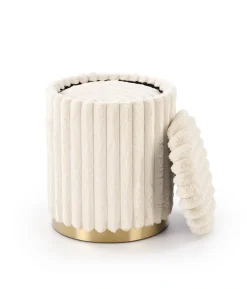 Halmar Fotele*FIDO zestaw 2 puf, kremowy / złoty (1p=1kpl)1 sztuka