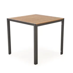 Halmar Meble Ogrodowe*FIERRO  stół kwadratowy, brązowy / czarny (1p=1szt)1 sztuka