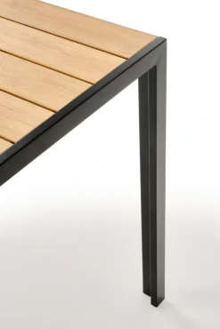 Halmar Meble Ogrodowe*FIERRO  stół kwadratowy, brązowy / czarny (1p=1szt)1 sztuka