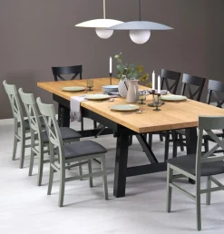 Halmar Stoły*FIESTA stół rozkładany 200-280x100x77 cm dąb naturalny/czarny (3p=1szt)1 sztuka