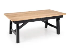 Halmar Stoły*FIESTA stół rozkładany 200-280x100x77 cm dąb naturalny/czarny (3p=1szt)1 sztuka