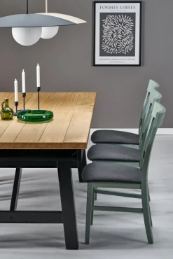 Halmar Stoły*FIESTA stół rozkładany 200-280x100x77 cm dąb naturalny/czarny (3p=1szt)1 sztuka