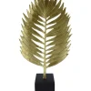 ArteHome Figurki Dekoracyjne*Figurka dekoracyjna złoty liść na czarnej podstawie Golden Leaf