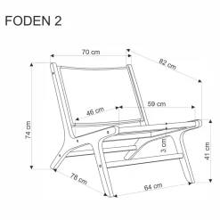 Halmar Fotele*FODEN 2 fotel wypoczynkowy, naturalny (1p=1szt)1 sztuka