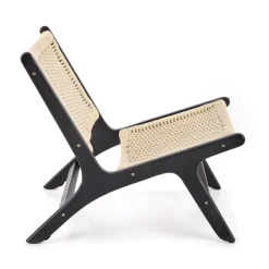 Halmar Fotele*FODEN fotel wypoczynkowy, czarny / naturalny (1p=1szt)1 sztuka