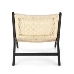 Halmar Fotele*FODEN fotel wypoczynkowy, czarny / naturalny (1p=1szt)1 sztuka