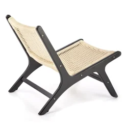 Halmar Fotele*FODEN fotel wypoczynkowy, czarny / naturalny (1p=1szt)1 sztuka