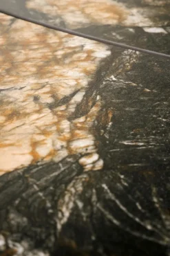 Halmar Stoły*FORUM stół rozkładany, czarny marmur / czarny (3p=1szt)1 sztuka