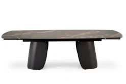 Halmar Stoły*FORUM stół rozkładany, czarny marmur / czarny (3p=1szt)1 sztuka