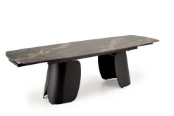 Halmar Stoły*FORUM stół rozkładany, czarny marmur / czarny (3p=1szt)1 sztuka