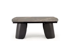 Halmar Stoły*FORUM stół rozkładany, czarny marmur / czarny (3p=1szt)1 sztuka