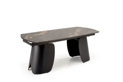 Halmar Stoły*FORUM stół rozkładany, czarny marmur / czarny (3p=1szt)1 sztuka