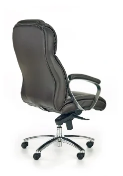 Halmar Fotele*FOSTER fotel gabinetowy ciemny brąz - skóra1 sztuka