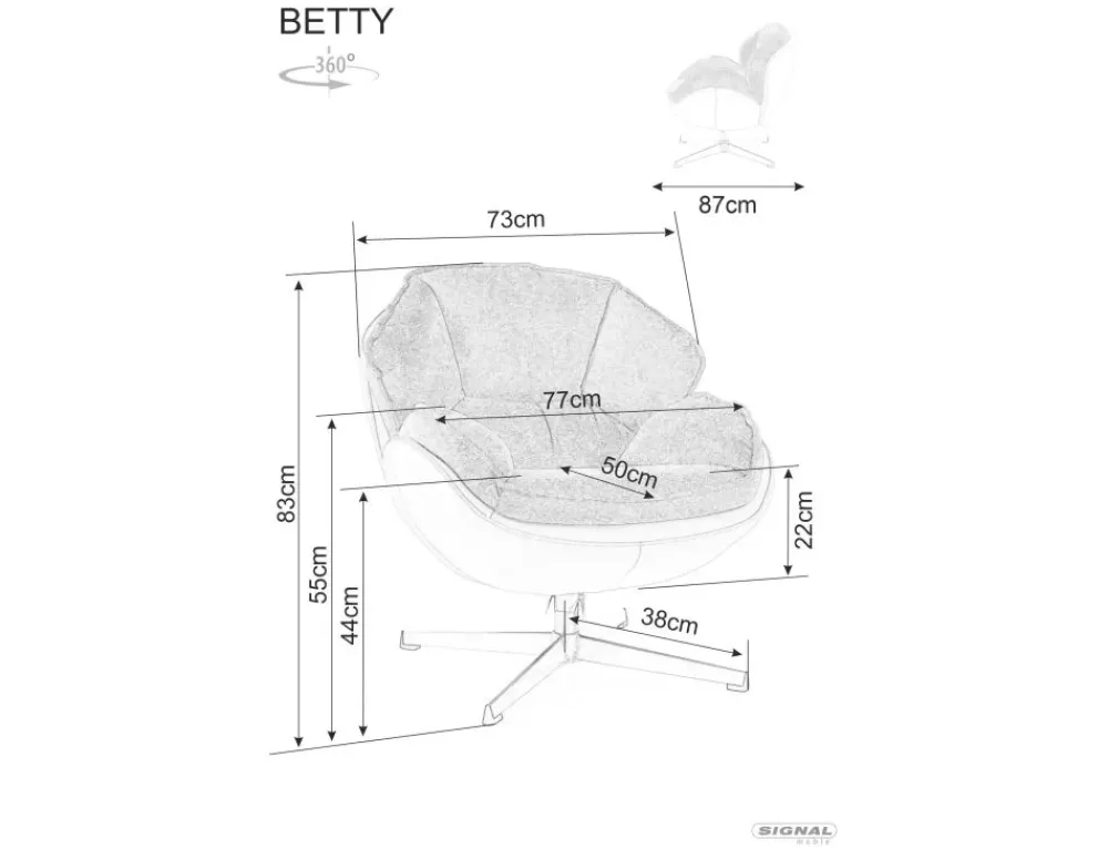 Signal Wypoczynkowe*Fotel Betty