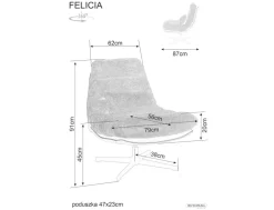 Signal Wypoczynkowe*Fotel Felicia Raven