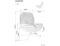 Signal Wypoczynkowe*Fotel Harper