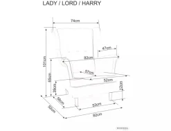 Signal Fotele Do Biura|Fotele Do Sypialni*Fotel Lord Coral
