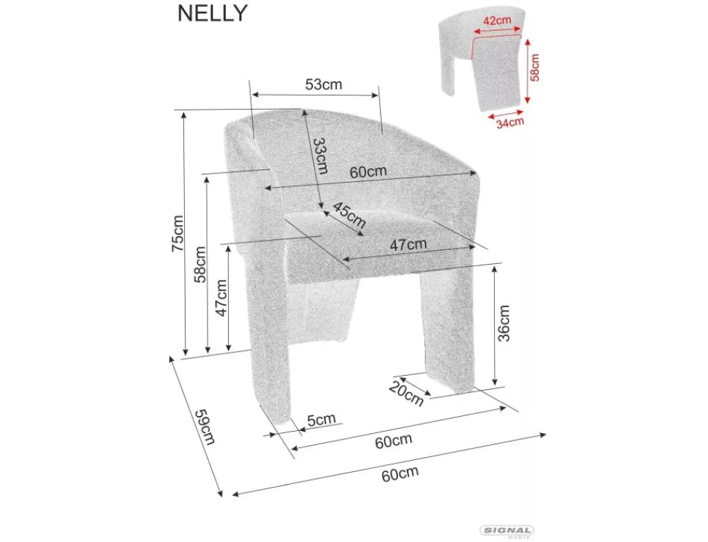 Signal Wypoczynkowe*Fotel Nelly Brego