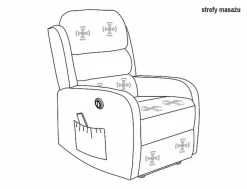 Signal Fotele Do Biura|Fotele Do Salonu*Fotel Pegaz M Velvet z f. masażu