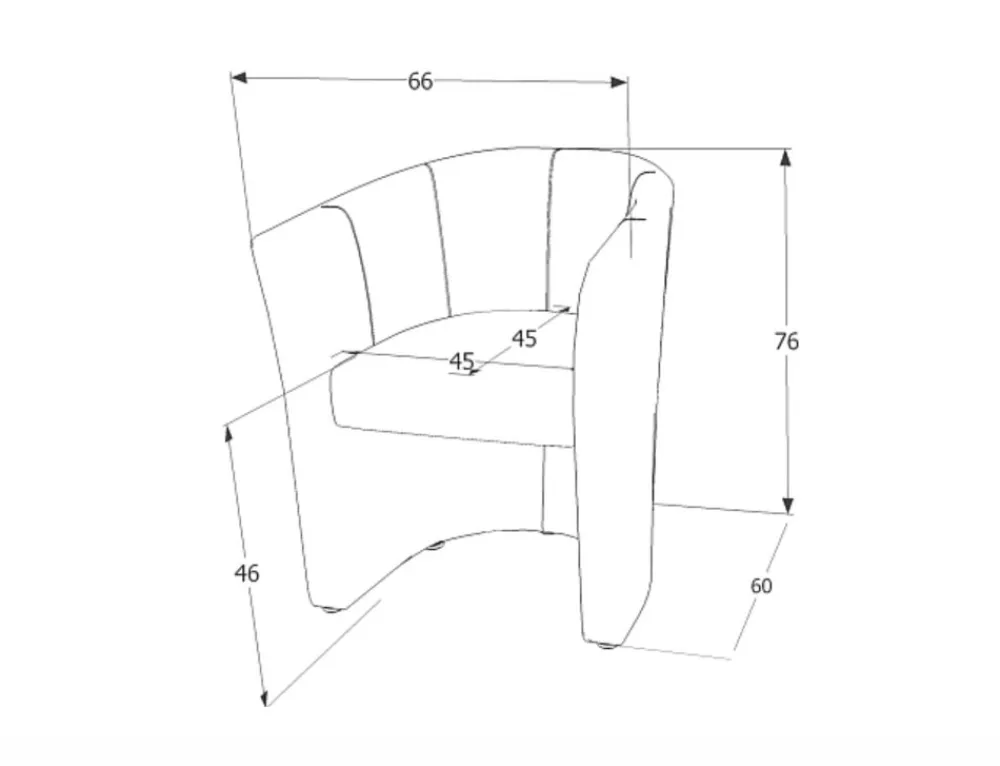 Signal Wypoczynkowe*Fotel TM-1 velvet