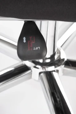 Halmar Fotele*FREEMAN fotel pracowniczy z podnożkiem czarny / popielaty1 sztuka