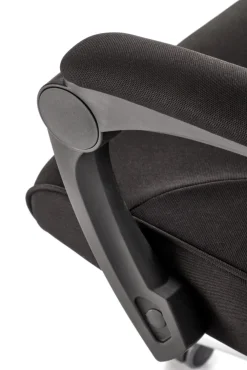 Halmar Fotele*FREEMAN fotel pracowniczy z podnożkiem czarny / popielaty1 sztuka