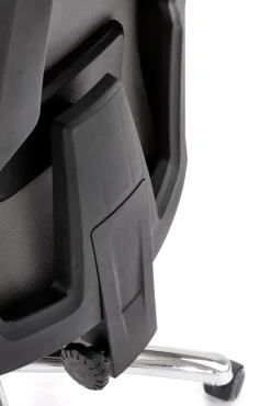 Halmar Fotele*FREEMAN fotel pracowniczy z podnożkiem czarny / popielaty1 sztuka