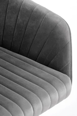 Halmar Fotele*FRESCO fotel młodzieżowy popielaty velvet (1p=1szt)1 sztuka