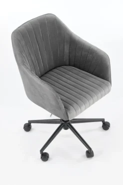 Halmar Fotele*FRESCO fotel młodzieżowy popielaty velvet (1p=1szt)1 sztuka