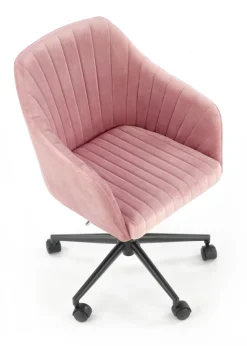 Halmar Fotele*FRESCO fotel młodzieżowy różowy velvet (1p=1szt)1 sztuka