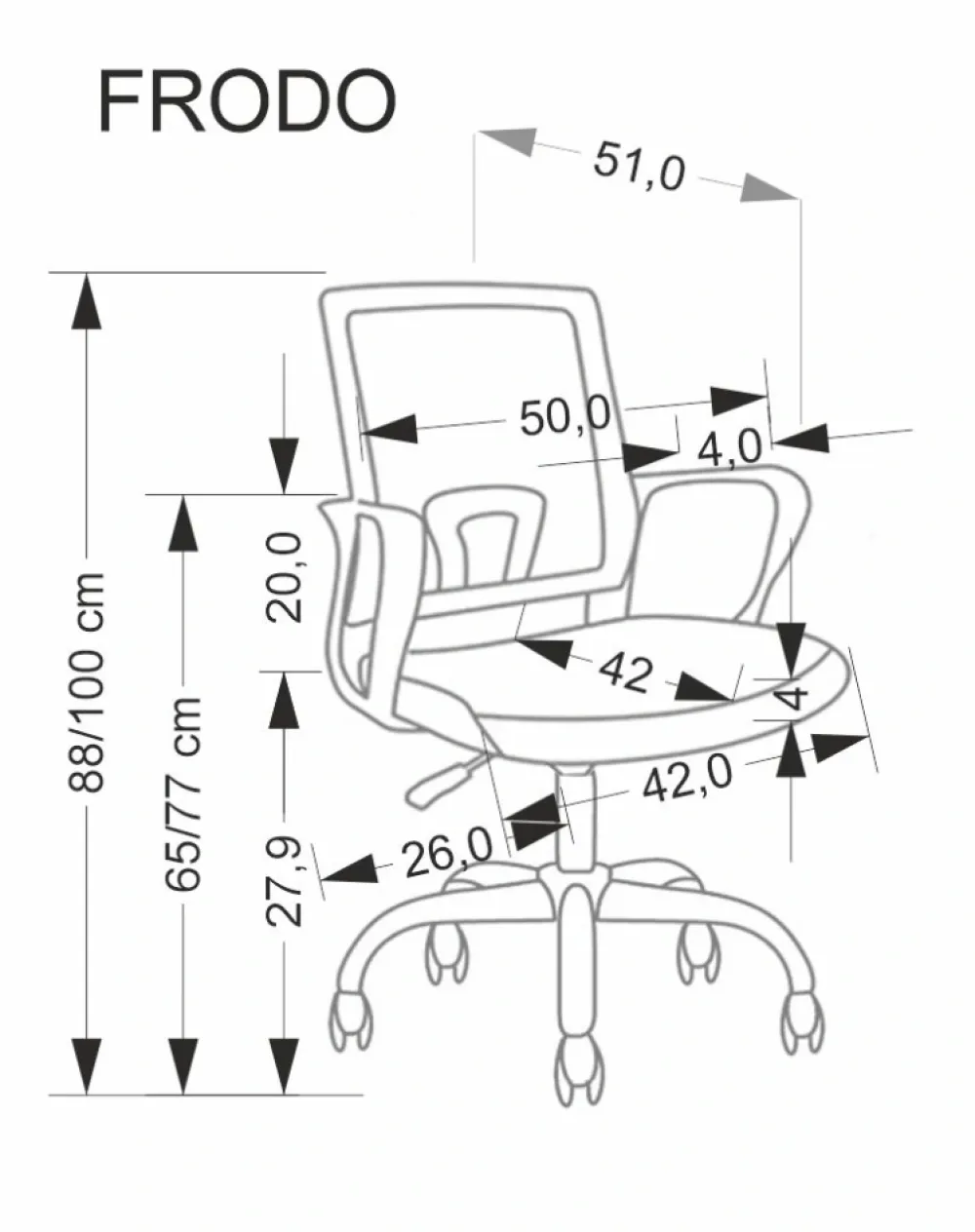 Halmar Fotele*FRODO fotel młodzieżowy jasny różowy1 sztuka
