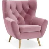 Gala Collezione Fotele Do Biura|Fotele Do Salonu*fotel skandynawski Voss Solo Idesin col. 255 różowy