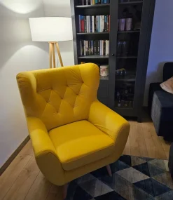 Gala Collezione Fotele Do Biura|Fotele Do Salonu*fotel skandynawski Voss Solo Idesin col. 257 żółty