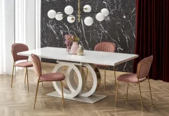 Halmar Stoły*GALARDO stół rozkładany, biały / złoty (3p=1szt)1 sztuka