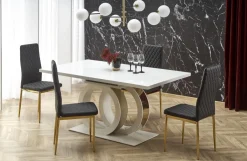 Halmar Stoły*GALARDO stół rozkładany, biały / złoty (3p=1szt)1 sztuka