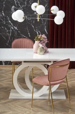 Halmar Stoły*GALARDO stół rozkładany, biały / złoty (3p=1szt)1 sztuka