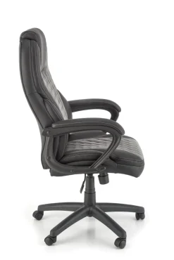 Halmar Fotele*GANDALF fotel gabinetowy czarny / popielaty (1p=1szt)1 sztuka