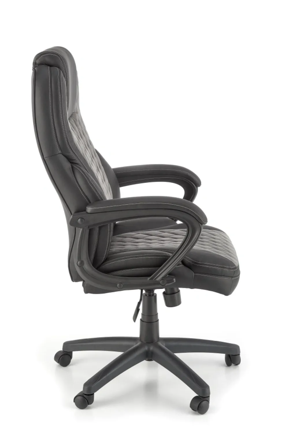 Halmar Fotele*GANDALF fotel gabinetowy czarny / popielaty (1p=1szt)1 sztuka