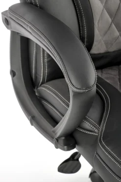 Halmar Fotele*GANDALF fotel gabinetowy czarny / popielaty (1p=1szt)1 sztuka