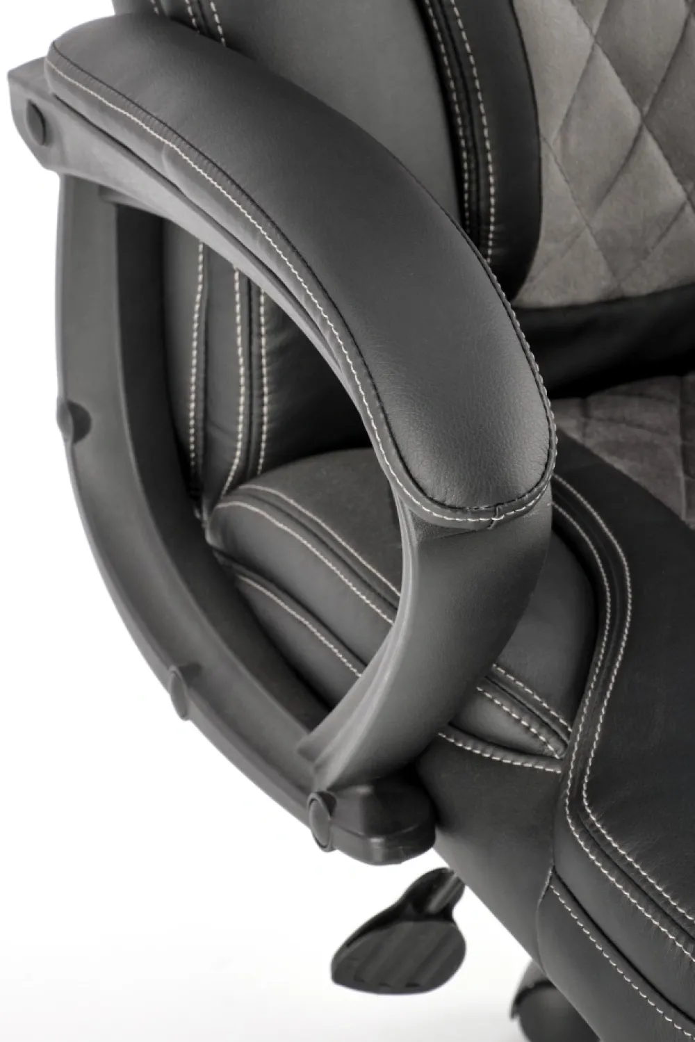 Halmar Fotele*GANDALF fotel gabinetowy czarny / popielaty (1p=1szt)1 sztuka