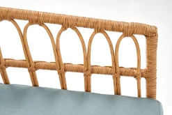 Halmar Meble Ogrodowe|Meble Ogrodowe*GARDENA 2S fotel podwójny czarny / naturalny / popielaty (1p=1szt)1 sztuka