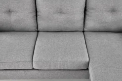 Halmar Fotele*GERSON sofa z podnóżkiem popielaty (1p=1szt)1 sztuka