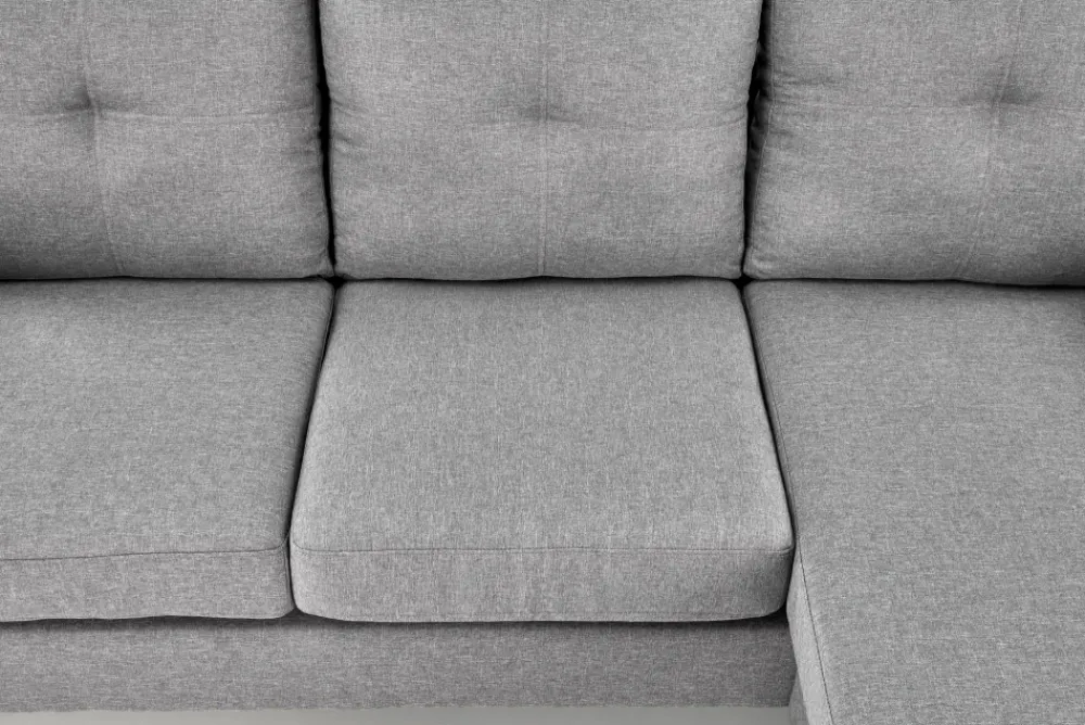 Halmar Fotele*GERSON sofa z podnóżkiem popielaty (1p=1szt)1 sztuka